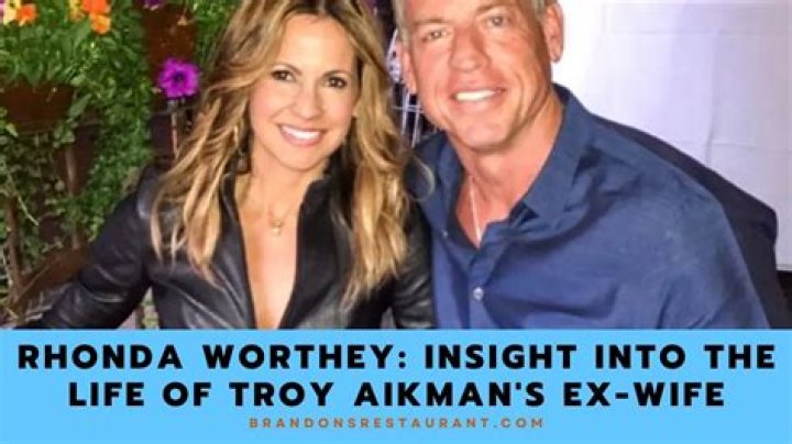 Discover The Inspiring Story Of Rhonda Worthey: Troy Aikman's Accomplished Ex-Wife